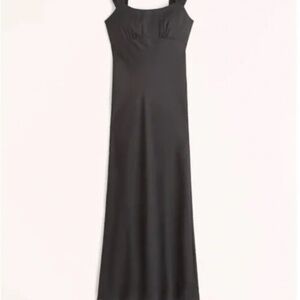 Abercrombie & Fitch Black Cap Sleeve Dress